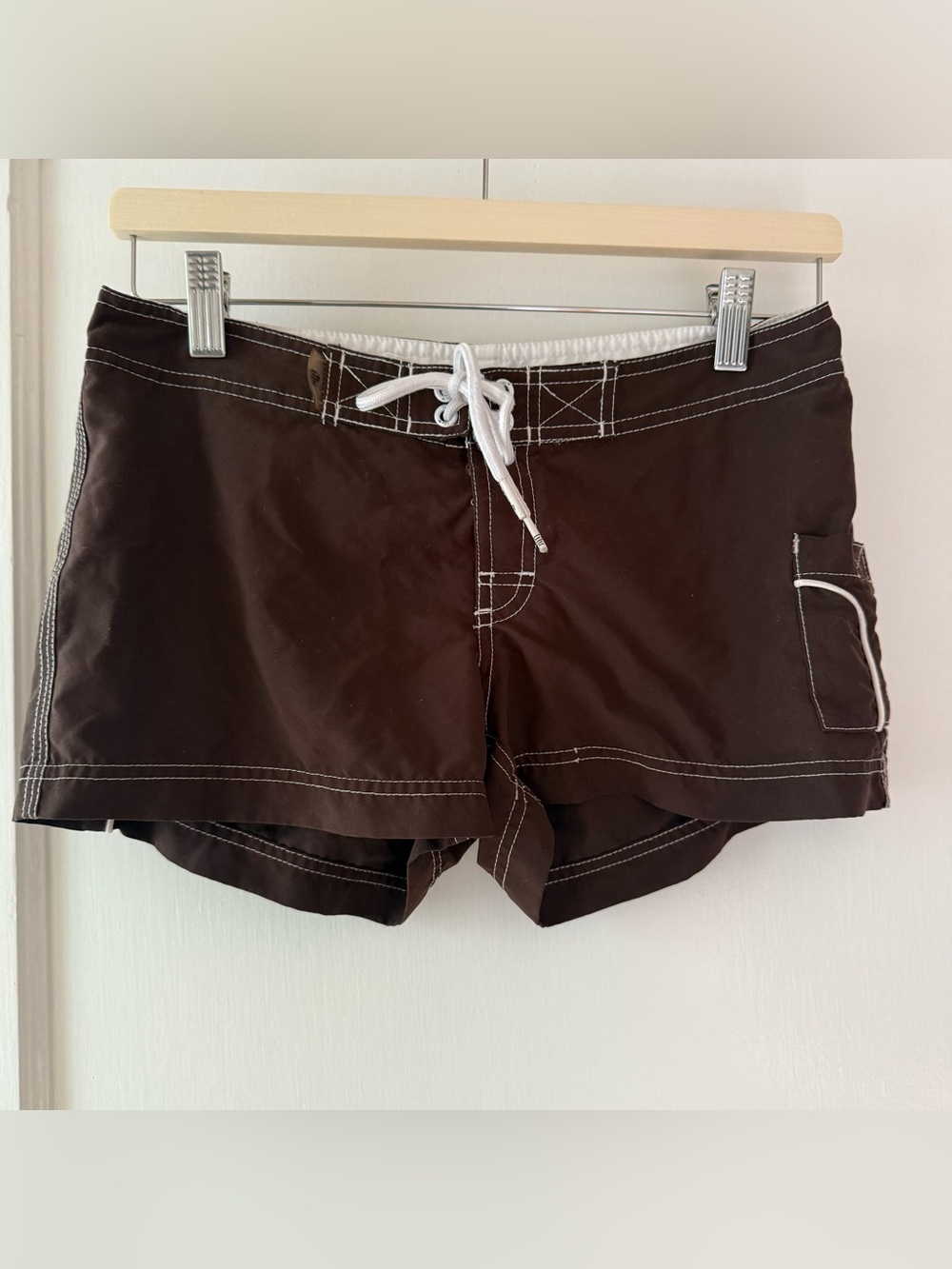 Lilu Board Shorts chocolate brown size 3 beach classic surf